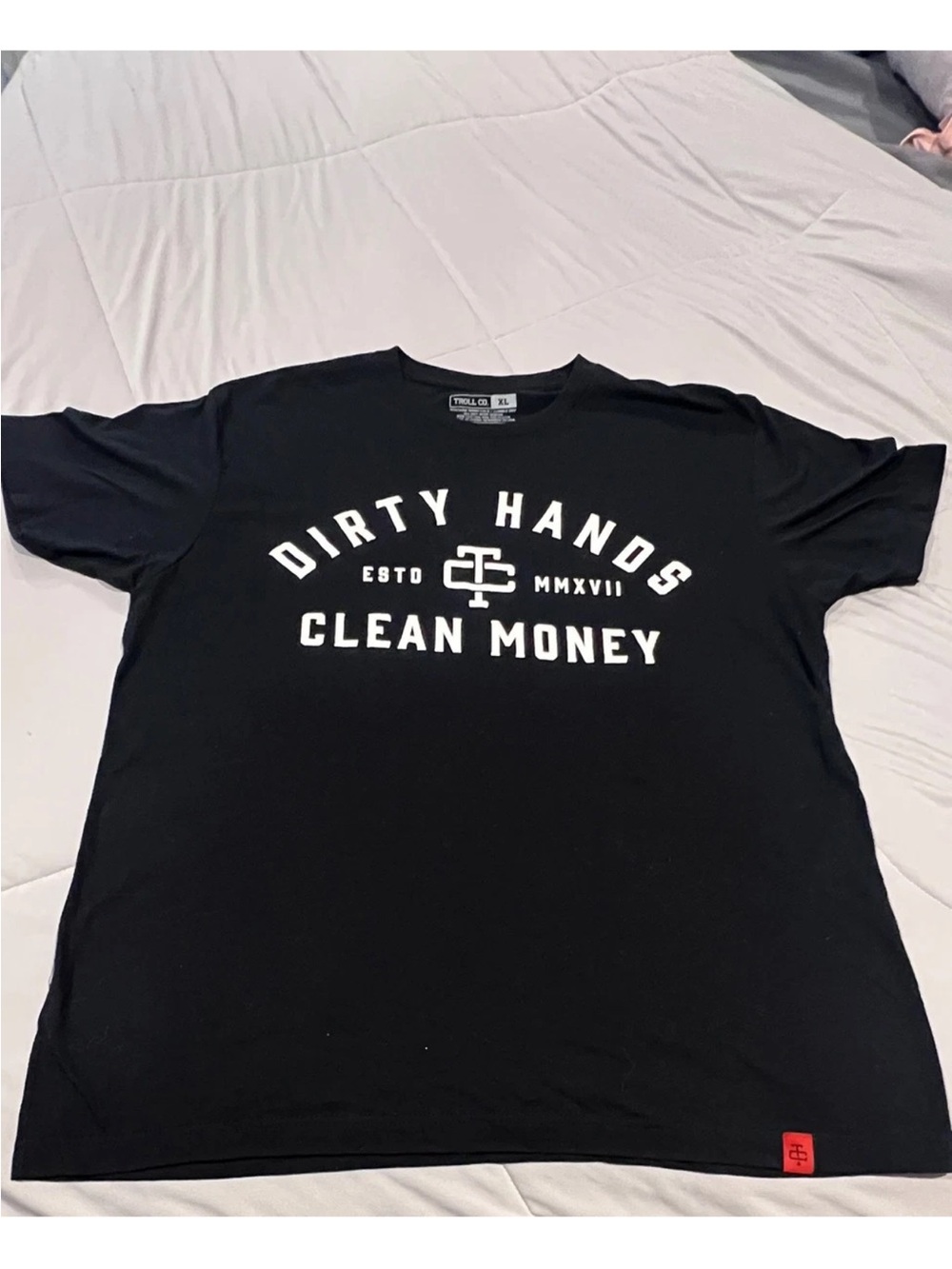 Dirty Hands Clean Money Black Graphic Tee